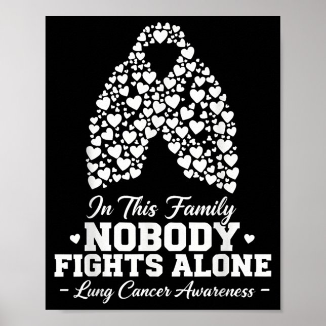 Affiche In This Family Nobody Fights Alone Lung Cancer Shi (Devant)
