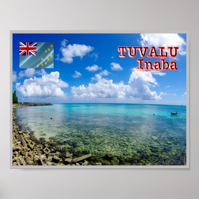 Affiche Inaba - Tuvalu - Vue mer - (Devant)