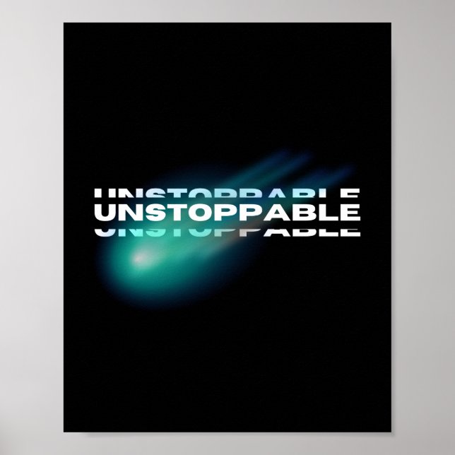 Affiche Inarrêtable, Motivationnelle, Inspirationnelle (Devant)