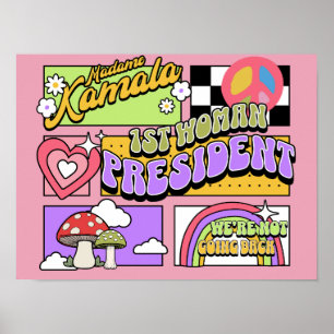 Affiche Inauguration de Kamala Harris 1ère femme président