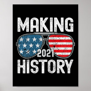 Affiche Inauguration de l'histoire 2021 Biden Harris Sung