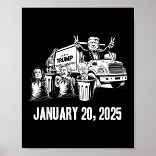 Affiche Inauguration de Trump Garbage Truck Waste Manageme