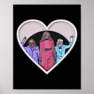 Affiche Inauguration des femmes Kamala Harris Obama Biden