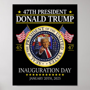 Affiche Inauguration du président Donald Trump 2025 Uni- T