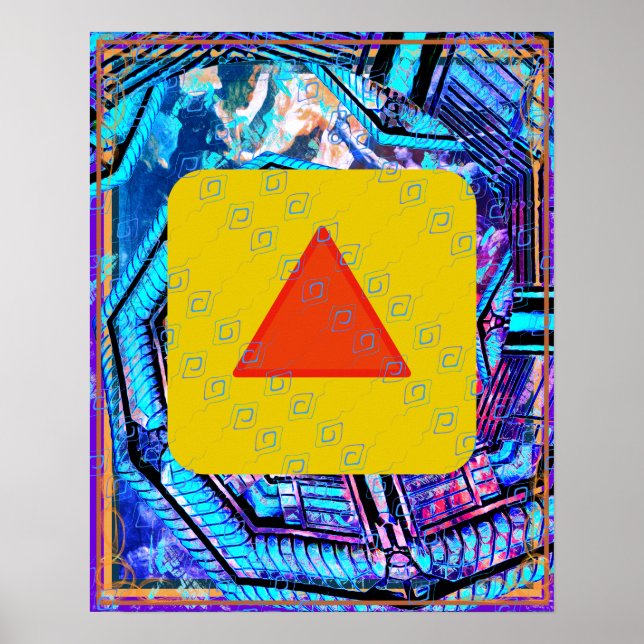 Affiche Incendie élémentaire dans l'aide à la méditation d (Devant)