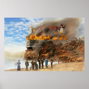 Affiche Incendie - Incendie de Cliffside 1907