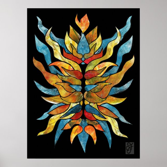 Affiche Incendie intérieur (Devant)