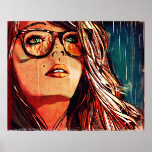 Affiche Incendie pluie