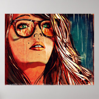 Affiche Incendie pluie