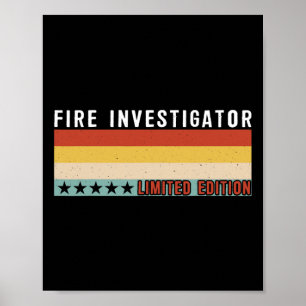 Affiche Incendie Titre de l'emploi Profession Travailleur 