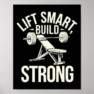Affiche Incline Banc Presse Bodybuilding Fitness Workout G