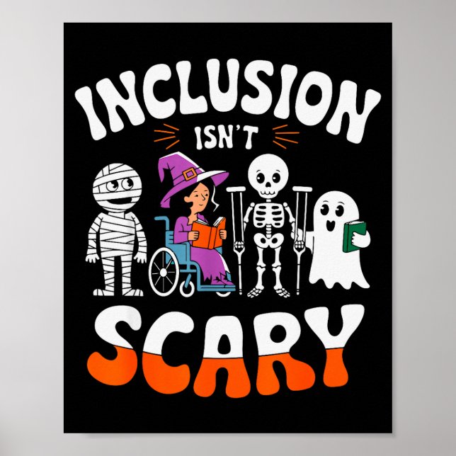 Affiche Inclusion Isn't Y Sped Halloween Special Education (Devant)