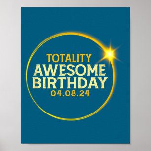 Affiche Incroyable Anniversaire d'Éclipse Totale de Soleil