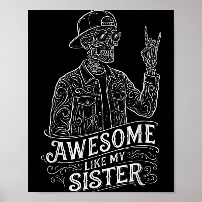 Affiche Incroyable comme mon squelette de sœur Drôle de sœ (Devant)