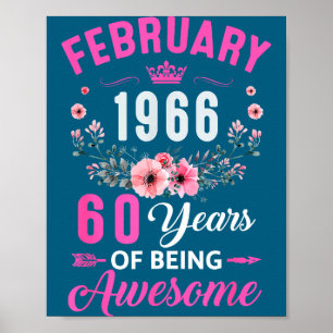 Affiche Incroyable depuis 1966 60 Vieil Février