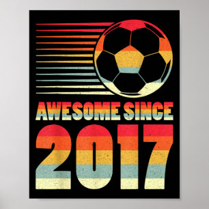 Affiche Incroyable depuis 2017 Cadeaux Vintage de Football