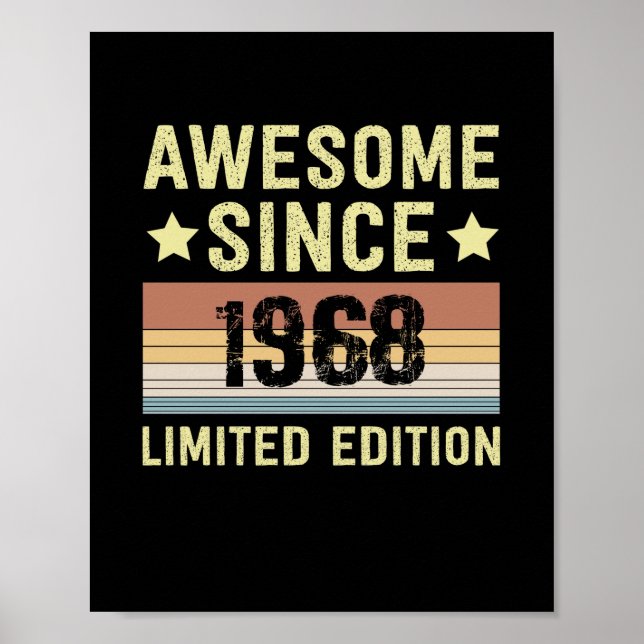 Affiche Incroyable depuis l'anniversaire 1968 (Devant)