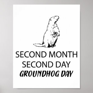 Affiche Incroyable Et Drôle Bonne Fête De La Marmotte Pour