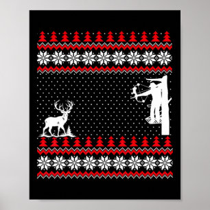 Affiche Incroyable Mignon Drôle Canard Chasseur Cerf Chass