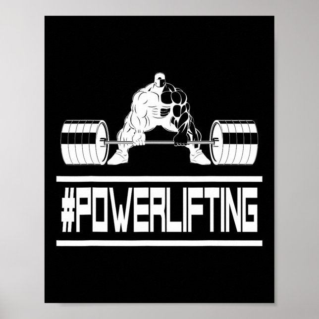 Affiche Incroyable #powerlifting Pour Rats De Gym Et Power (Devant)