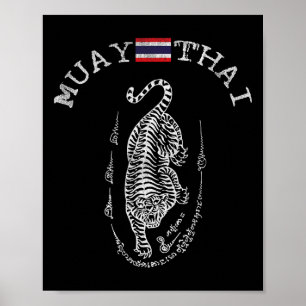Affiche Incroyable Tigre de Kickboxing Muay Thai - Hommes