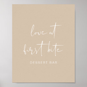 Affiche INDE Bohemian Earth Toned Beige Dessert Bar