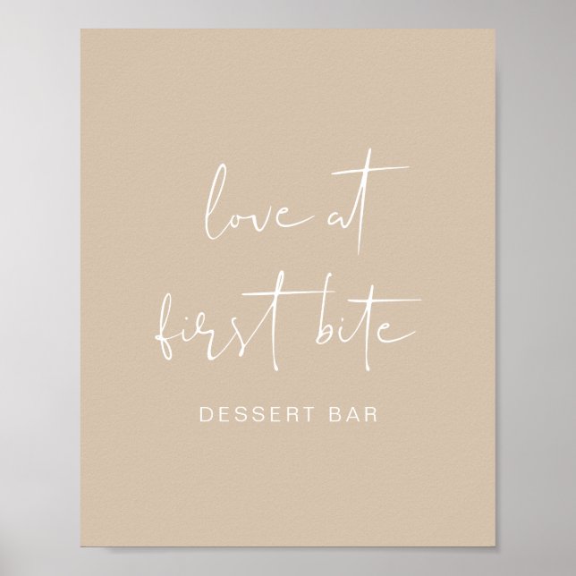 Affiche INDE Bohemian Earth Toned Beige Dessert Bar (Devant)