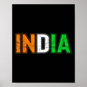 Affiche Inde Cricket Indien Sport Athlète Joueur Entraîneu