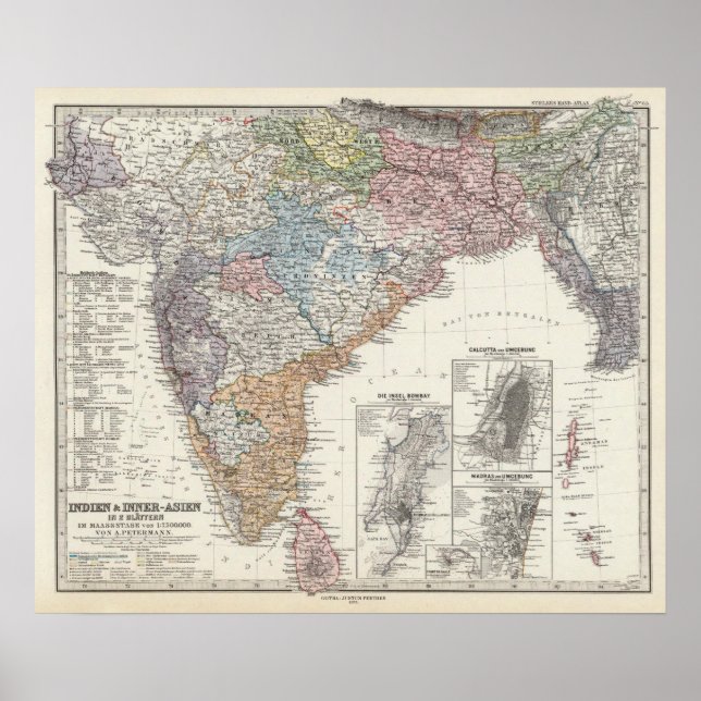 Affiche Inde et Asie centrale (Devant)