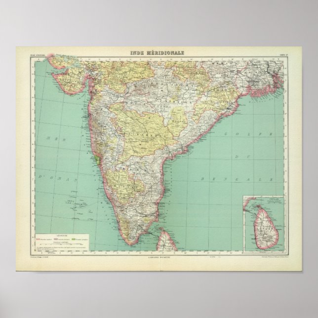 Affiche Inde et Sri Lanka 2 (Devant)