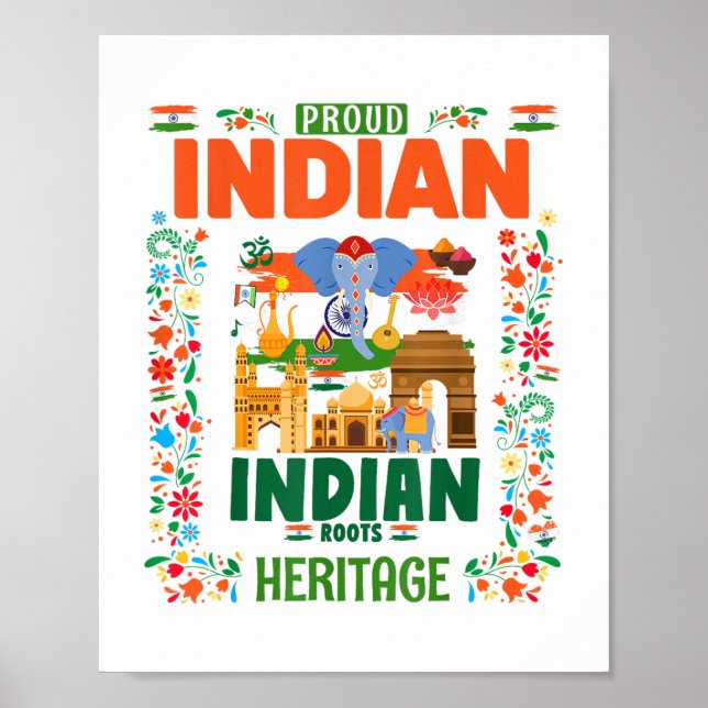Affiche Inde Indicateur Costume Idée De Costume Pour Enfan (Devant)