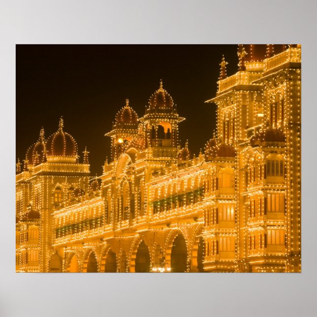 Affiche INDE, Karnataka, Mysore : Palais du Majaraja (b. 2 (Devant)