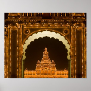 Affiche INDE, Karnataka, Mysore : Palais du Majaraja (b. 3