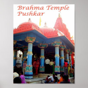Affiche Inde - Pushkar - Brahma Temple -