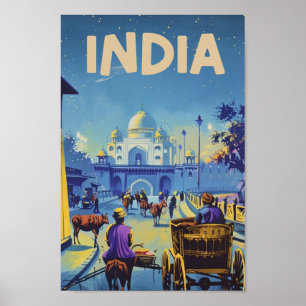 Affiche Inde Vintage célèbre Travel Place