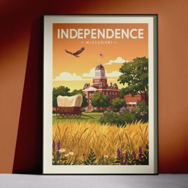 Affiche Independence Missouri vintage (Créateur téléchargé)