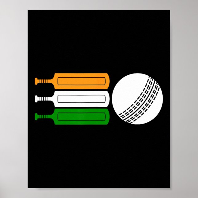 Affiche India Cricket Player Ll Indian Flag Cricket Team  (Devant)