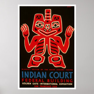 Affiche Indian Blanket SF Expo 1939 WPA