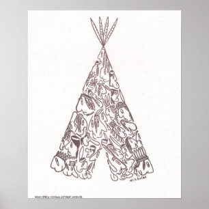 Affiche INDIAN TEPEE par NICHOLAS_COPYRIGHT_MINI...