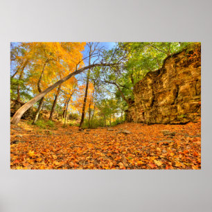 Affiche Indian Village Canyon en automne, Columbus, Ohio