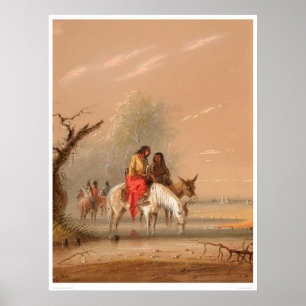 Affiche Indian Watering their Mounts (1068A)