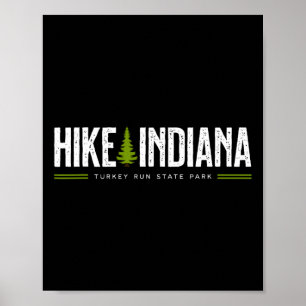 Affiche Indiana Dans Le Parc D'état Turkey Run Randonnée A