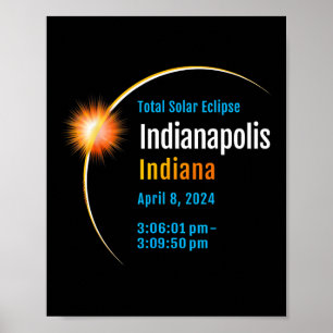 Affiche Indiana Dans Total Éclipse Solaire 2024 1