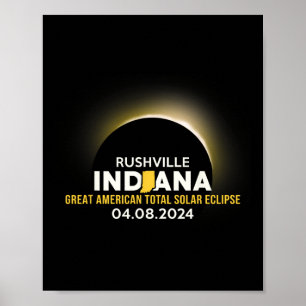 Affiche Indiana Dans Total Solaire Eclipse 2024