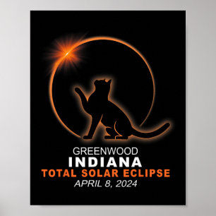 Affiche Indiana Total Solar Eclipse 2024 1