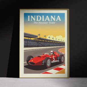 Affiche Indiana vintage