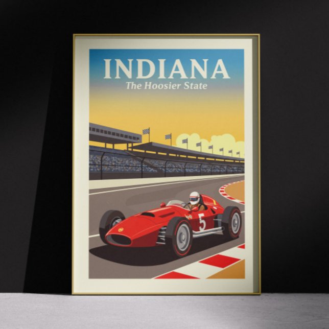 Affiche Indiana vintage (Créateur téléchargé)