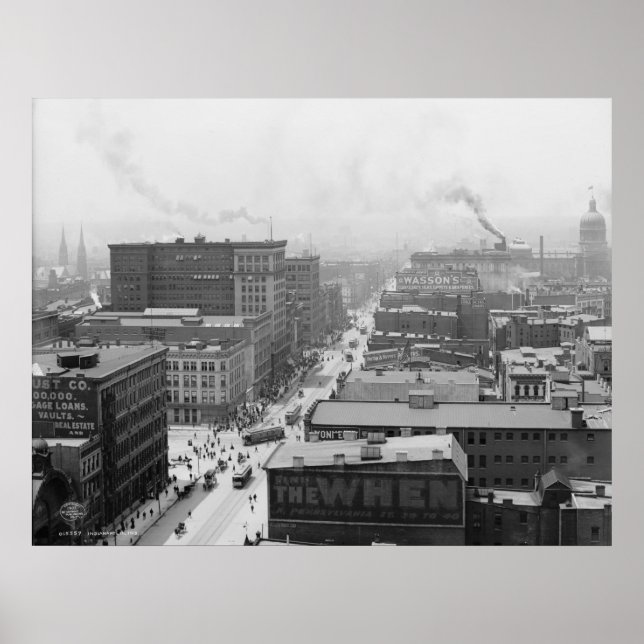 Affiche Indianapolis, Indiana (Devant)