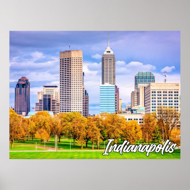 Affiche Indianapolis, Indiana, États-Unis (Devant)