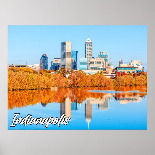Affiche Indianapolis, Indiana, États-Unis (Devant)